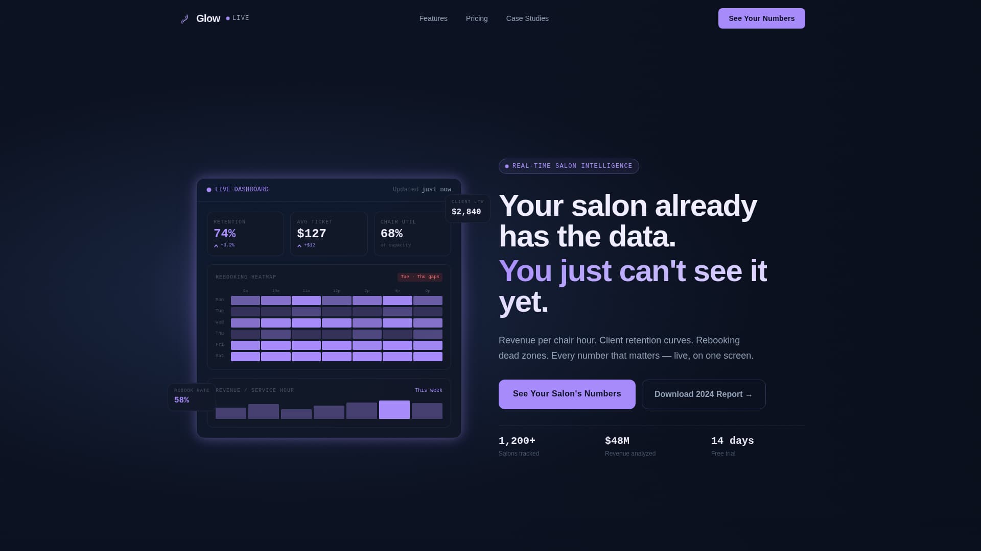 Radiance — Elegant Salon Landing Page Template
