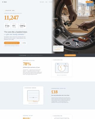 Mend - Trusted Appliancerepair Landing Page Template