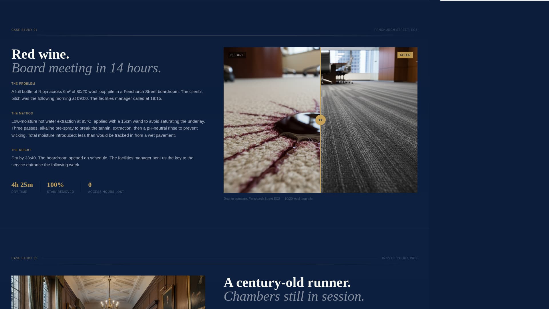 Fibre - Executive Carpet Cleaning Landing Page Template