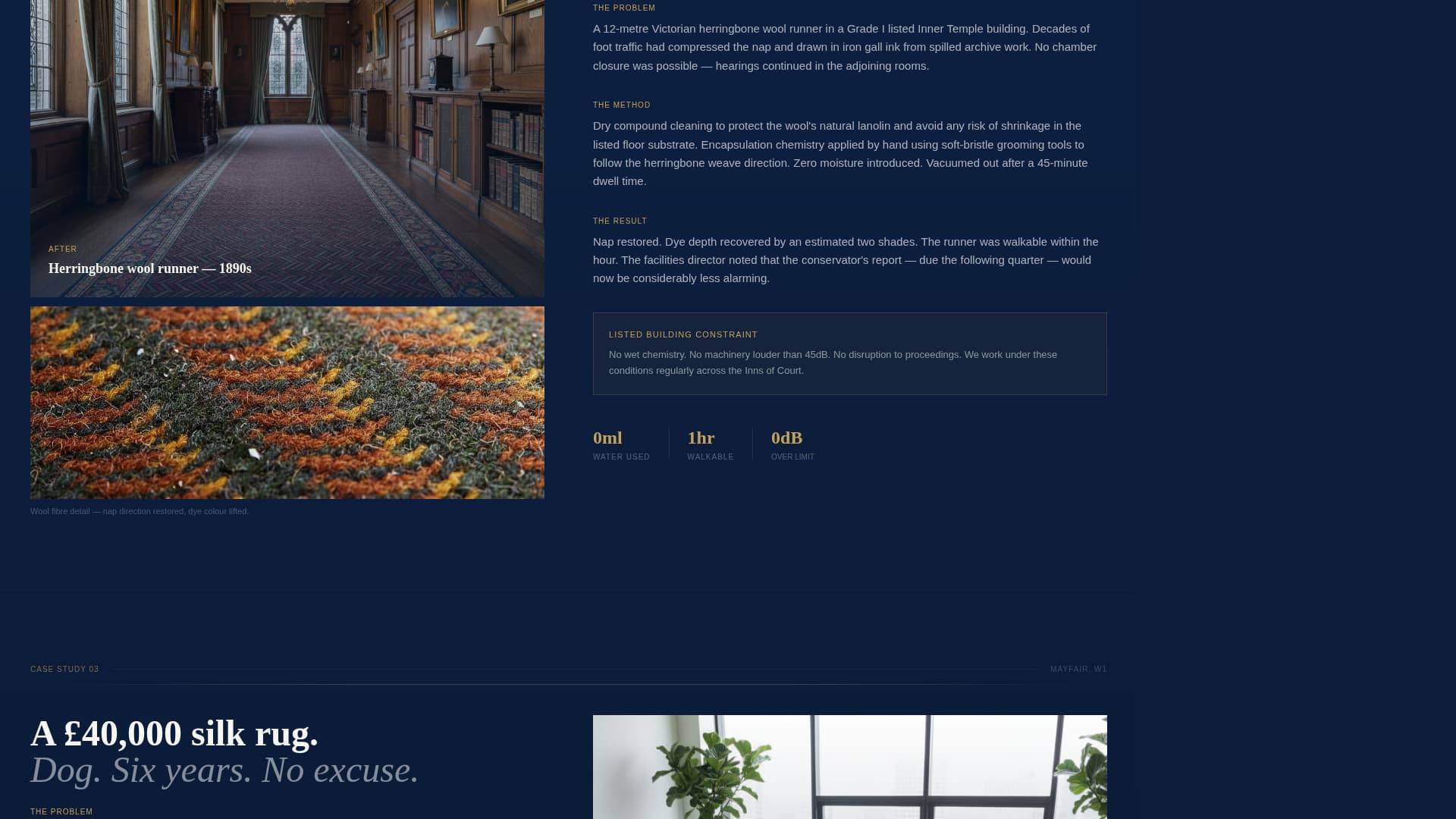 Fibre - Executive Carpet Cleaning Landing Page Template