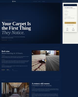 Fibre - Executive Carpet Cleaning Landing Page Template