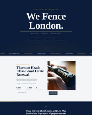 Boundary - Precision Fencing Landing Page Template