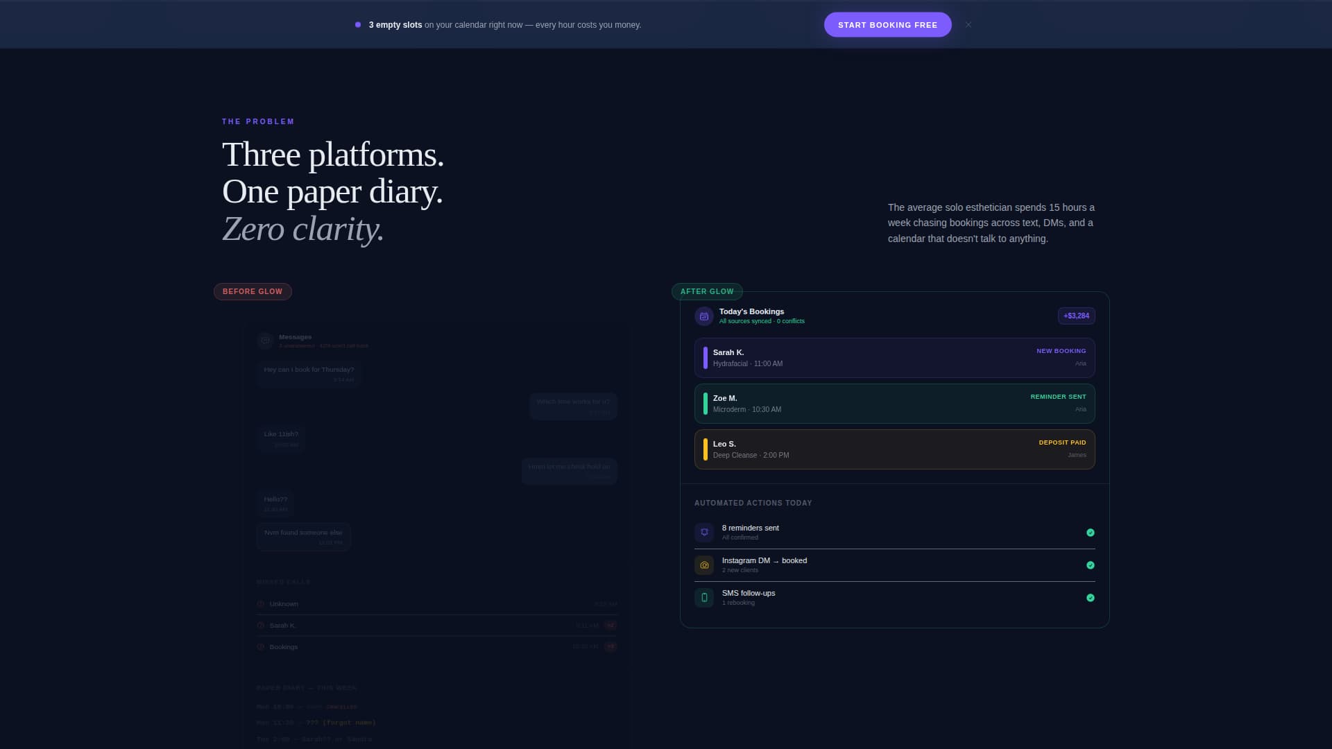 Luxe — Premium Salon Landing Page Template