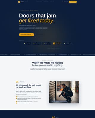 Shutter - Trusted Garagedoor Landing Page Template