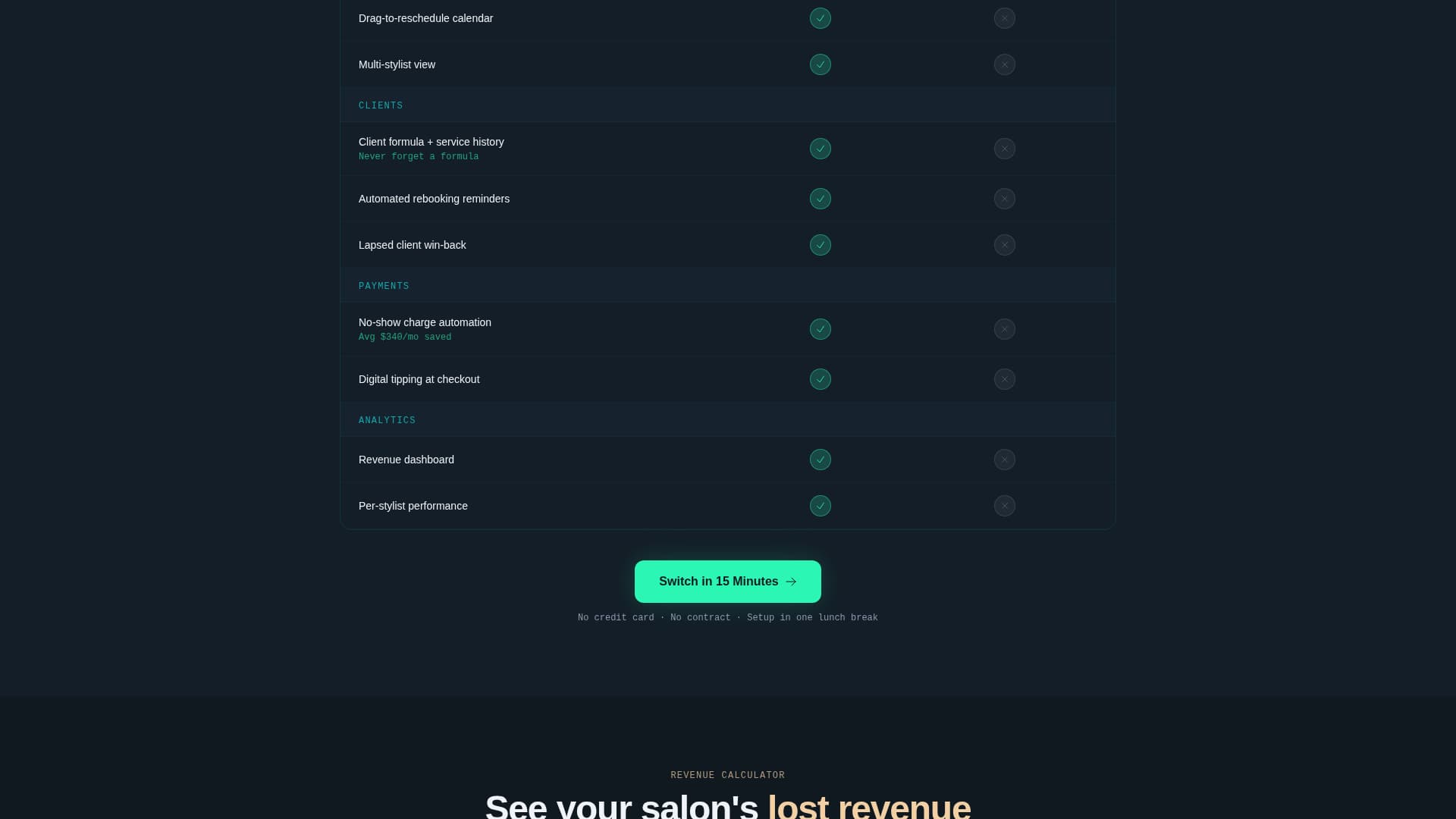 Beauty & Salon Software & SaaS Booking Website Template