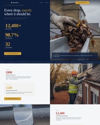 Gutterclear - Authoritative London Services Landing Page Template