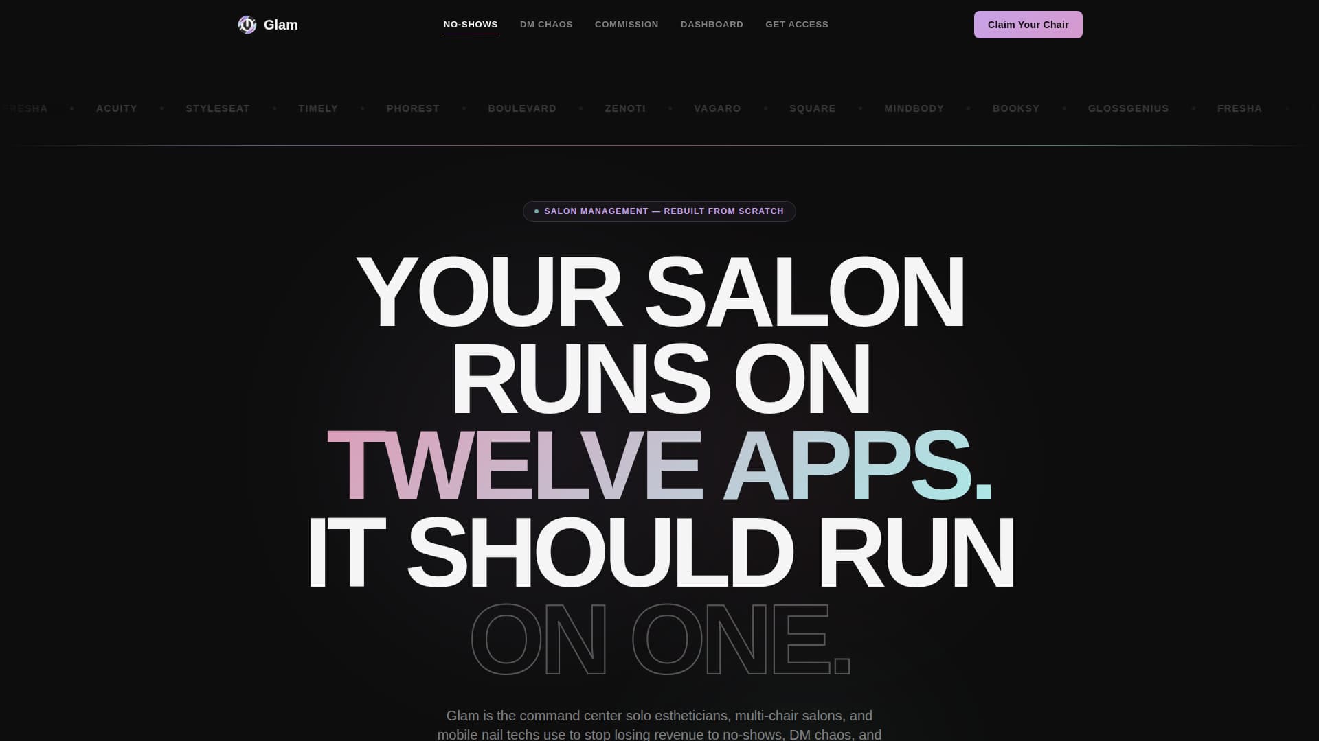 Beauty & Salon Software & SaaS Cost Calculator Website Template