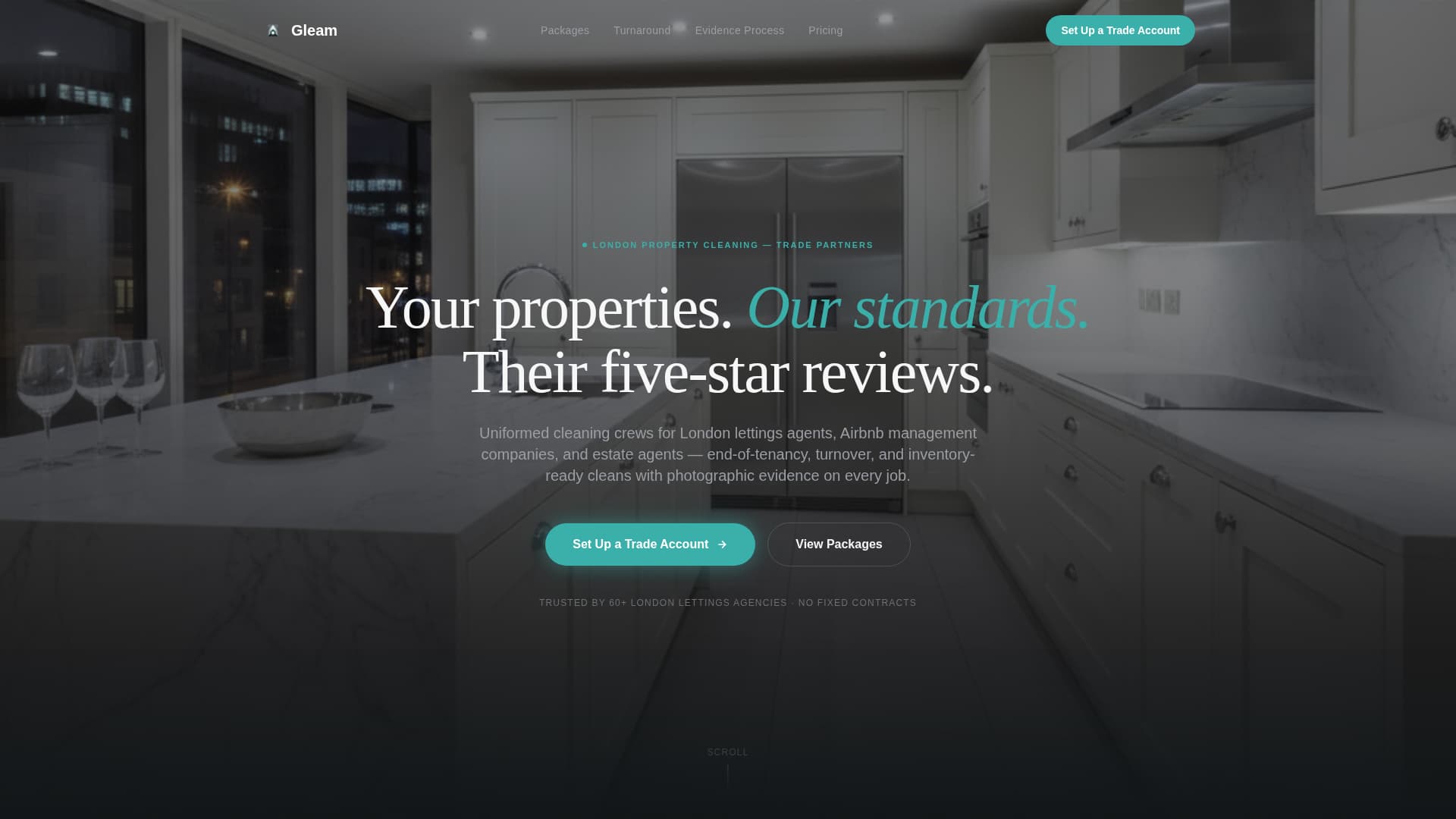 Gleam - Spotless Cleaning Landing Page Template