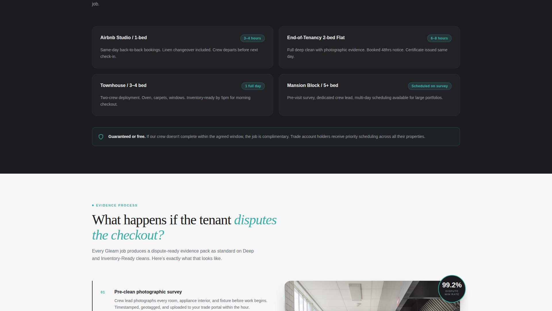 Gleam - Spotless Cleaning Landing Page Template