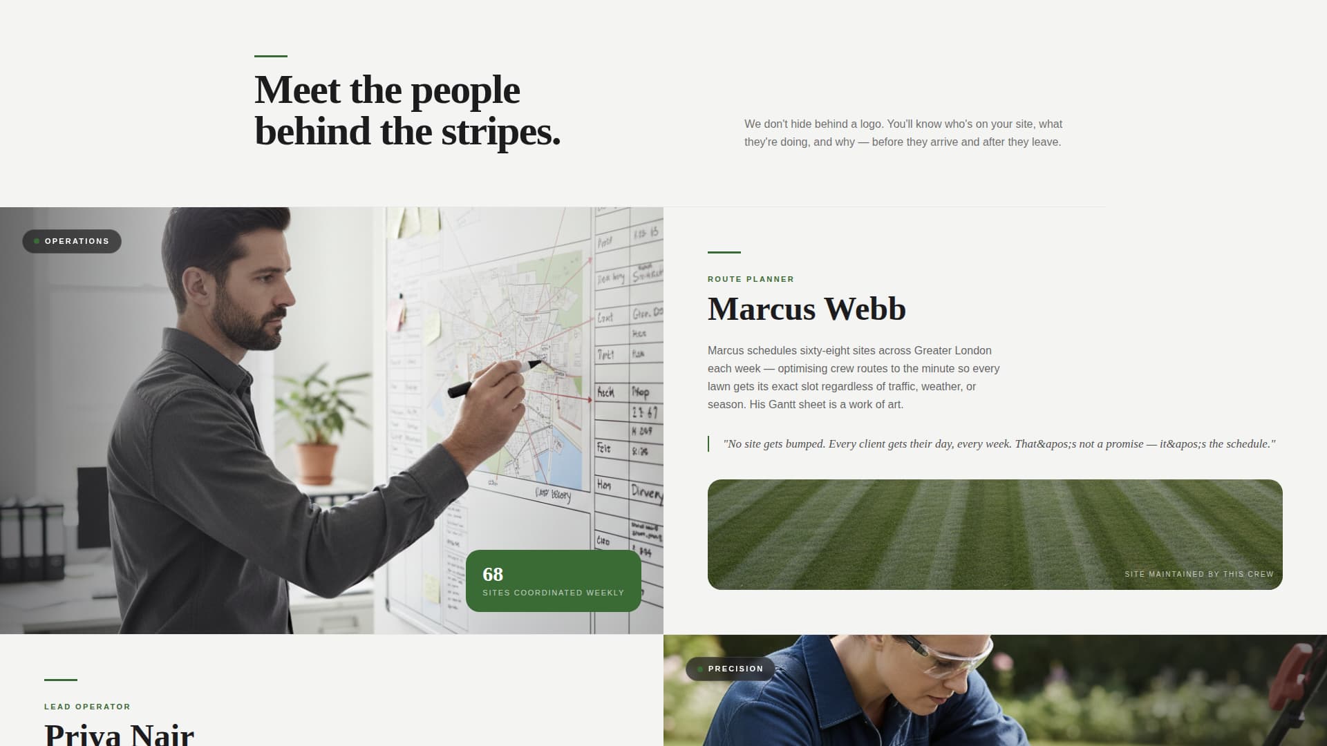 Turf - Precision Lawn Landing Page Template