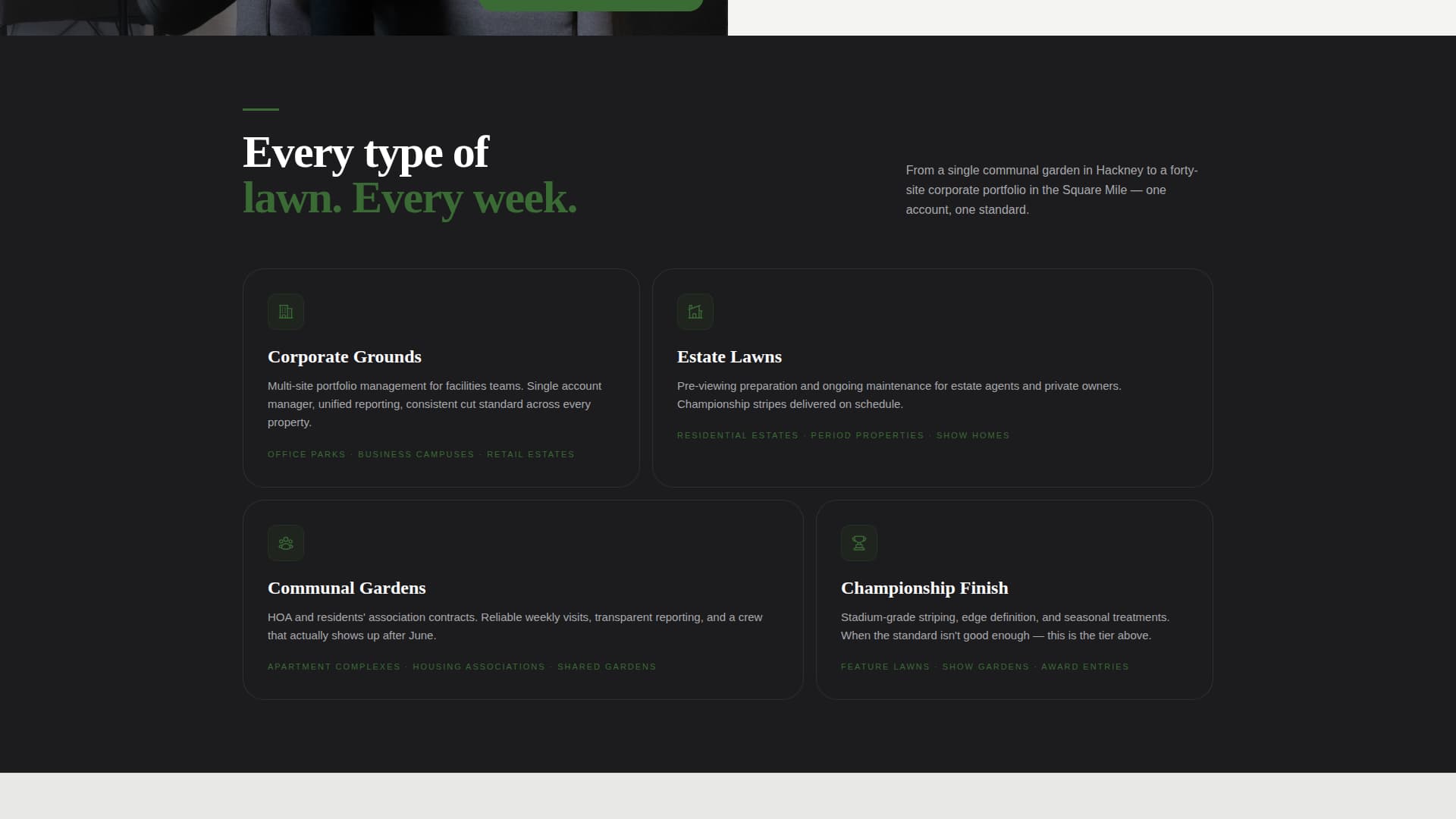 Turf - Precision Lawn Landing Page Template