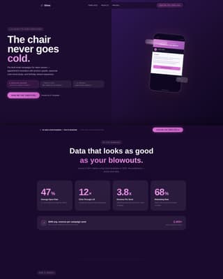 Gloss - Radiant Salon Landing Page Template