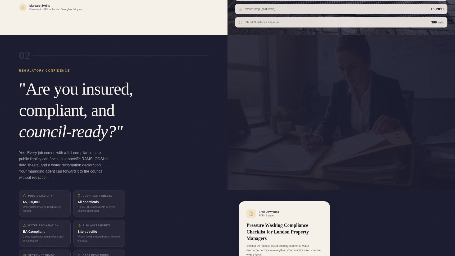 Blast — Trusted Exterior Cleaning Landing Page Template
