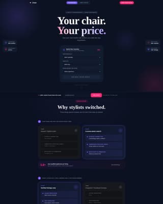 Beauty & Salon Digital Presence Cost Calculator Website Template