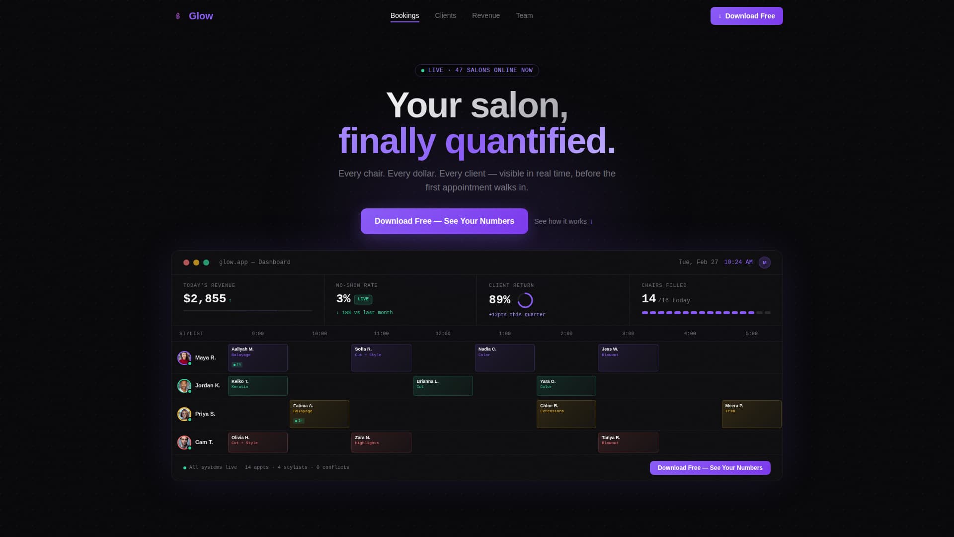 Beauty & Salon Digital Presence Specialist Professional Website Template