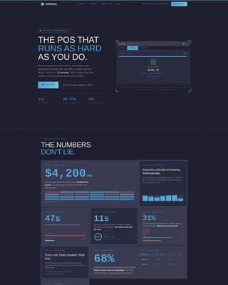 Terminal - Powerful Salonpos Landing Page Template