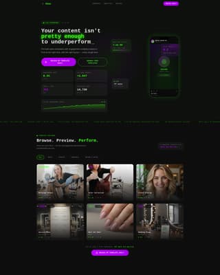 Glow - Highperformance Salon Landing Page Template