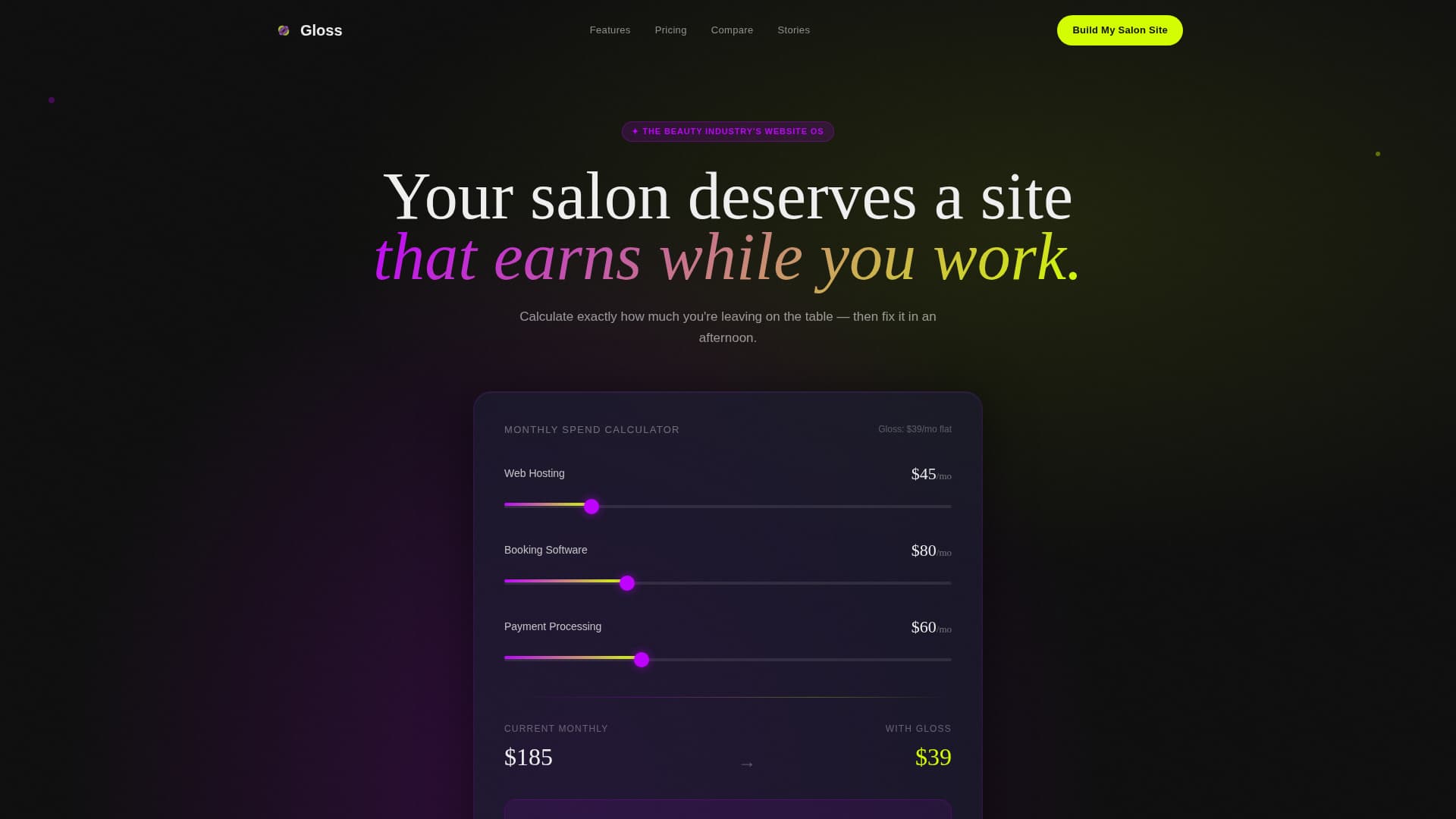 Beauty & Salon Software & SaaS Advanced Booking Website Template