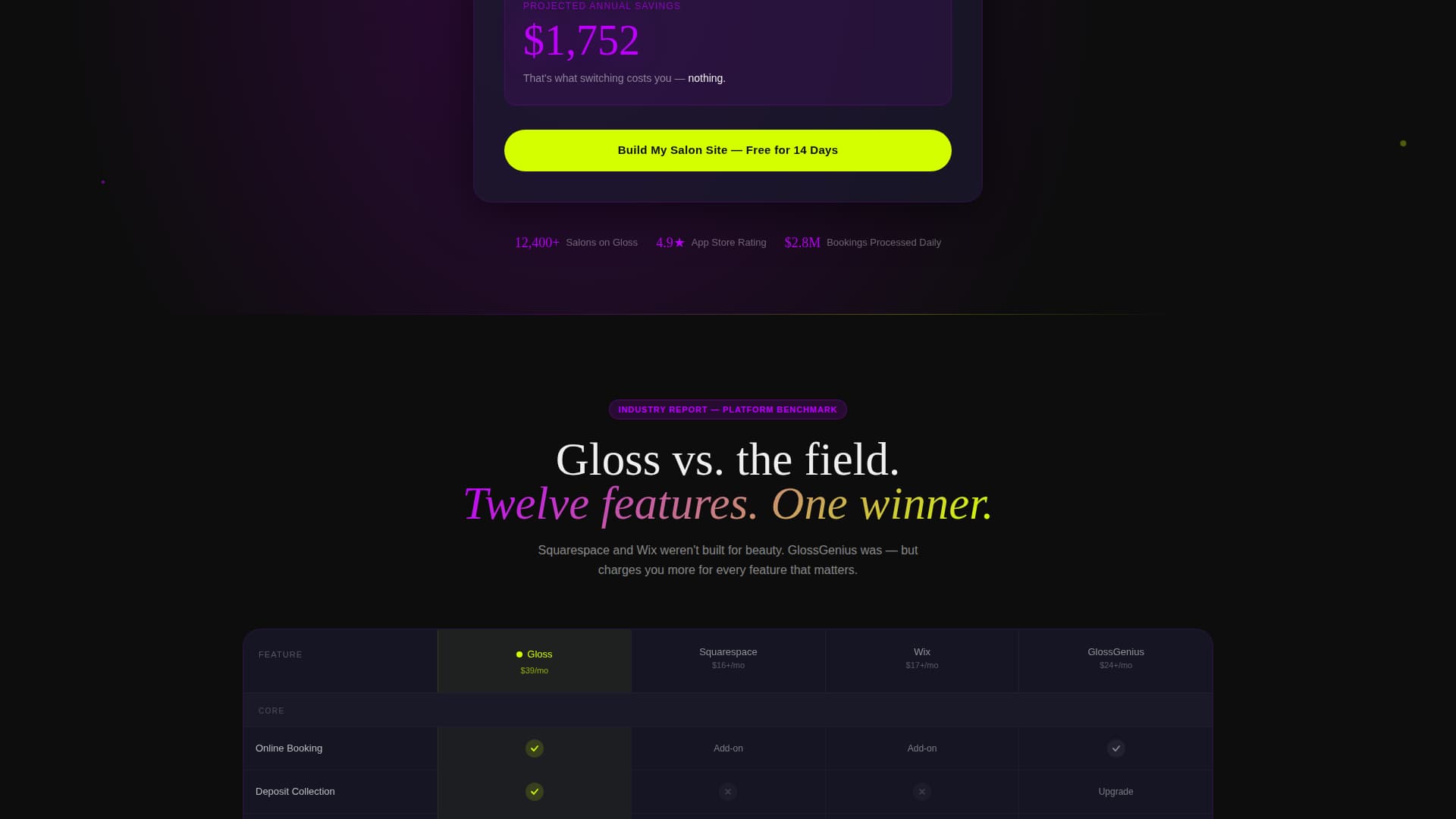 Beauty & Salon Software & SaaS Advanced Booking Website Template