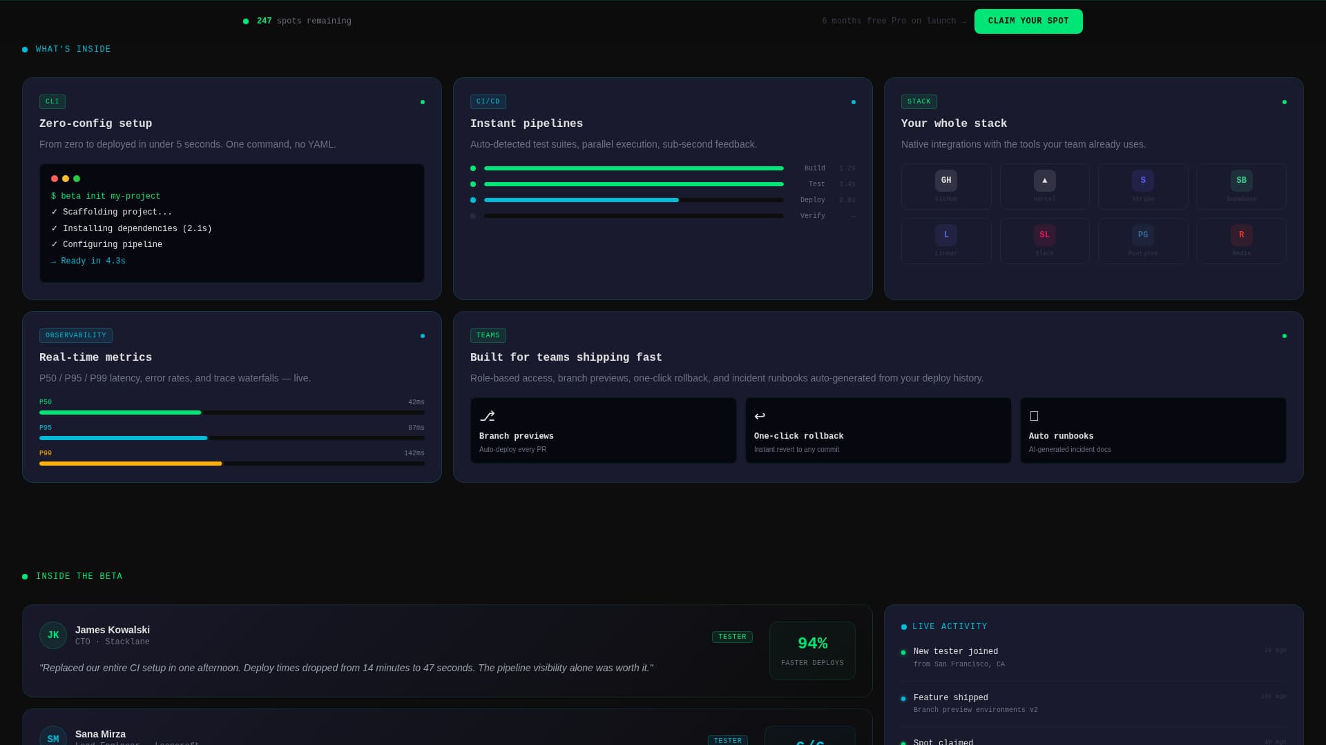 Beta - Highvelocity Launch Landing Page Template
