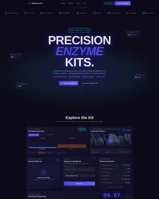 Biokit - Precision Biotech Landing Page Template