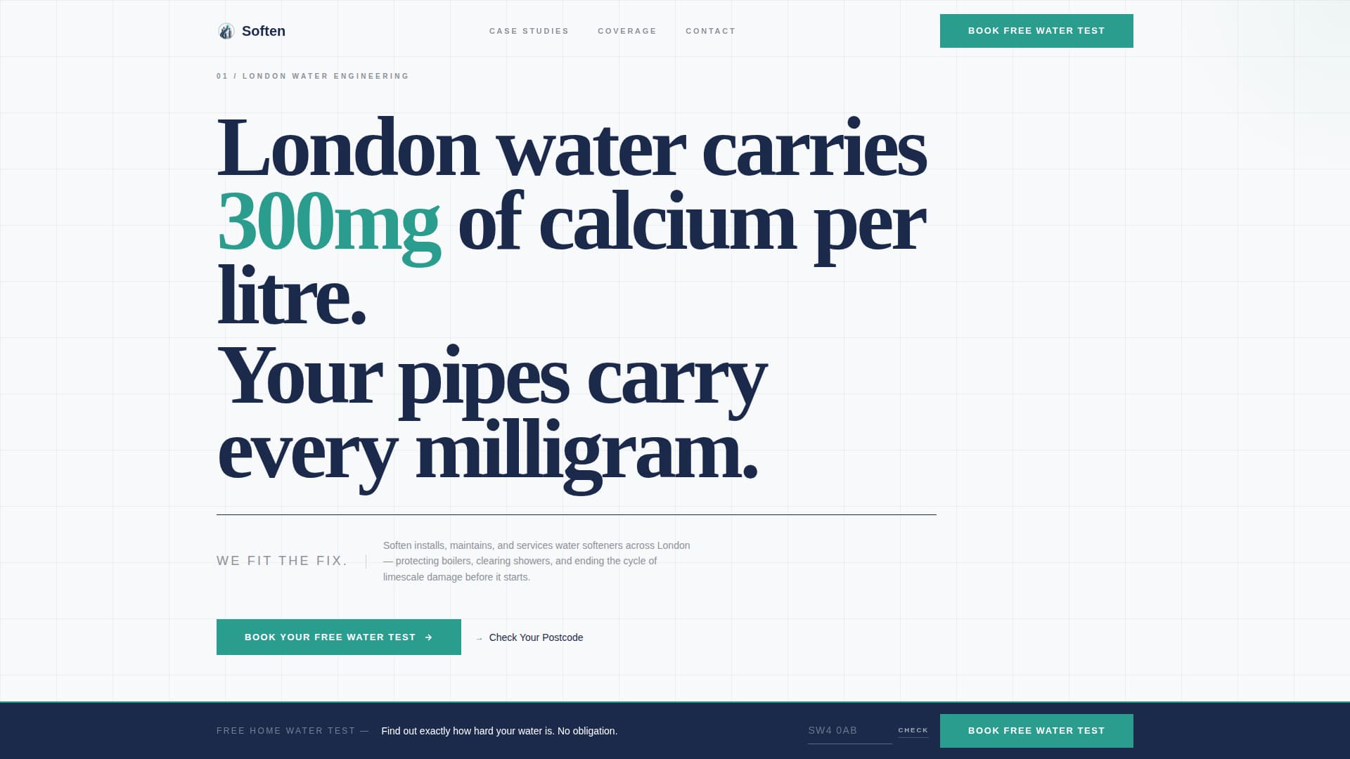 Soften - Precision Watersoftener Landing Page Template