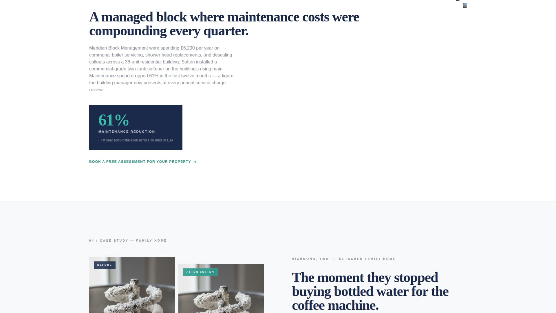 Soften - Precision Watersoftener Landing Page Template