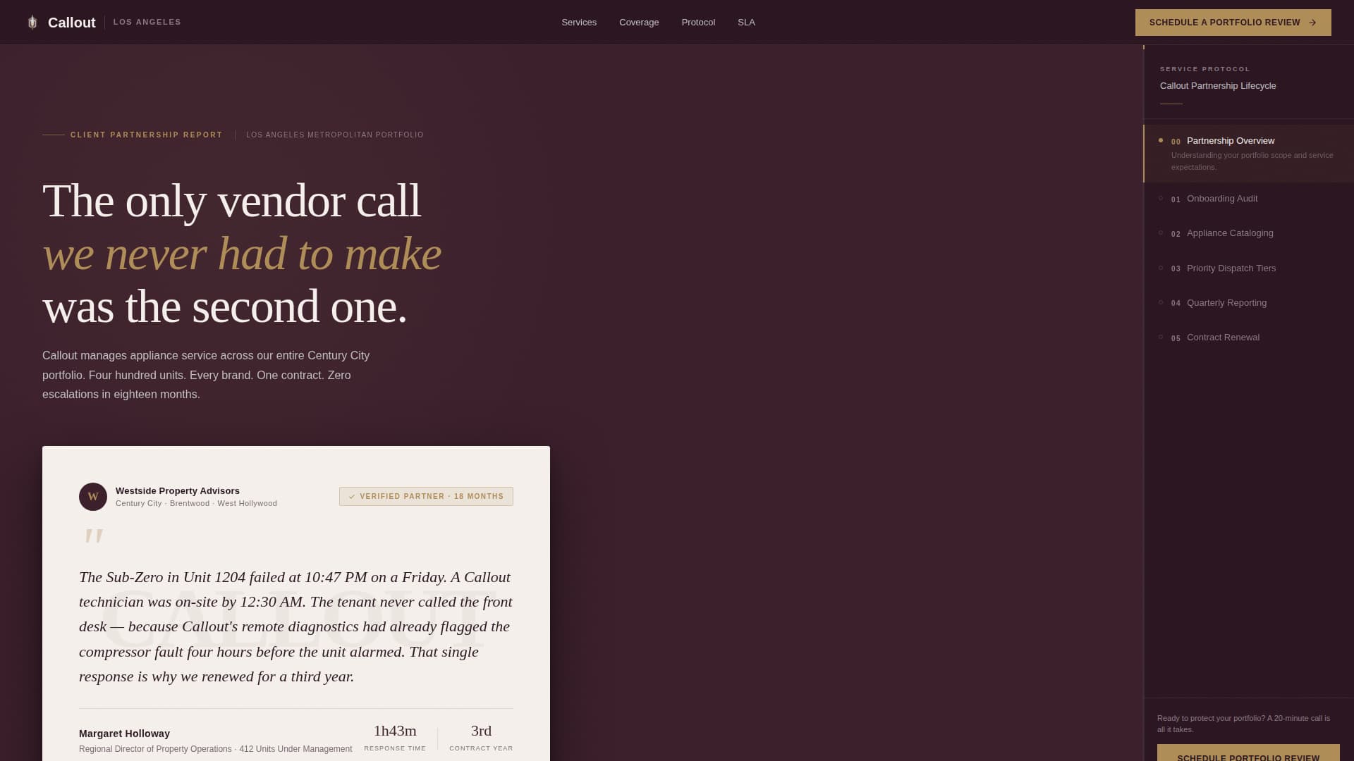 Callout - Elite Appliance Landing Page Template