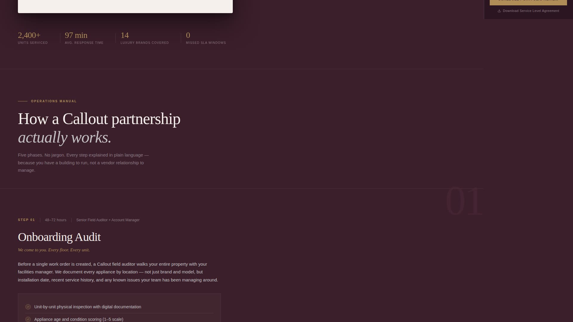 Callout - Elite Appliance Landing Page Template