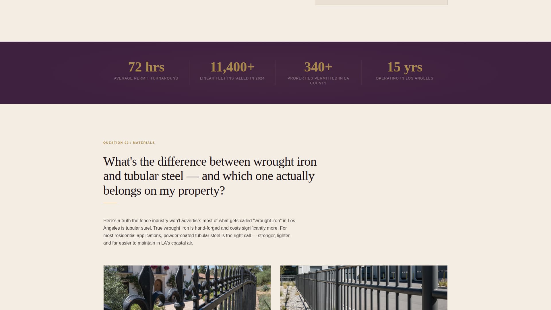 Setback - Authoritative Fencing Landing Page Template