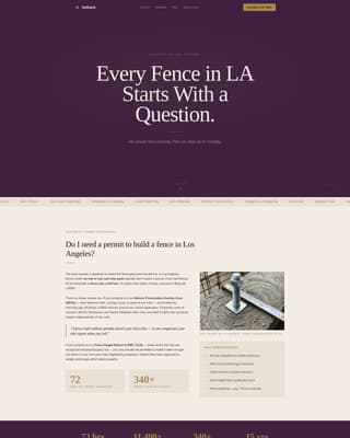Setback - Authoritative Fencing Landing Page Template