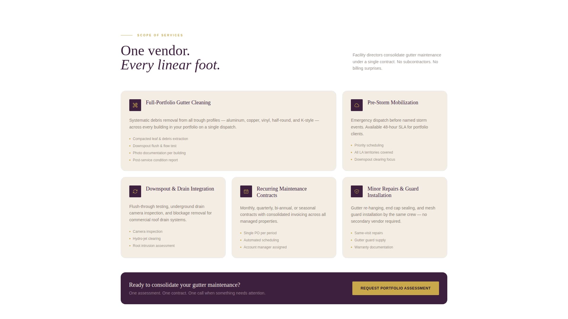 Clearline - Authoritative Gutter Landing Page Template