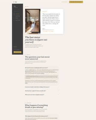 Transport — Licensed Long-Distance Moving Landing Page Template