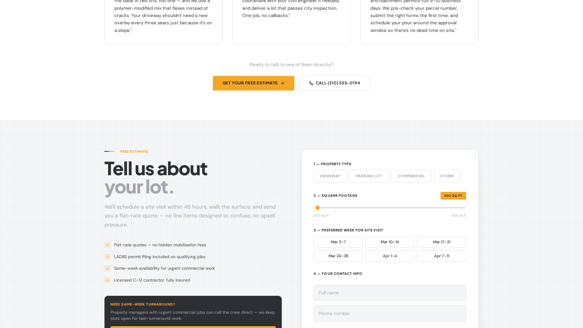 Brief — Proven Legal Landing Page Template