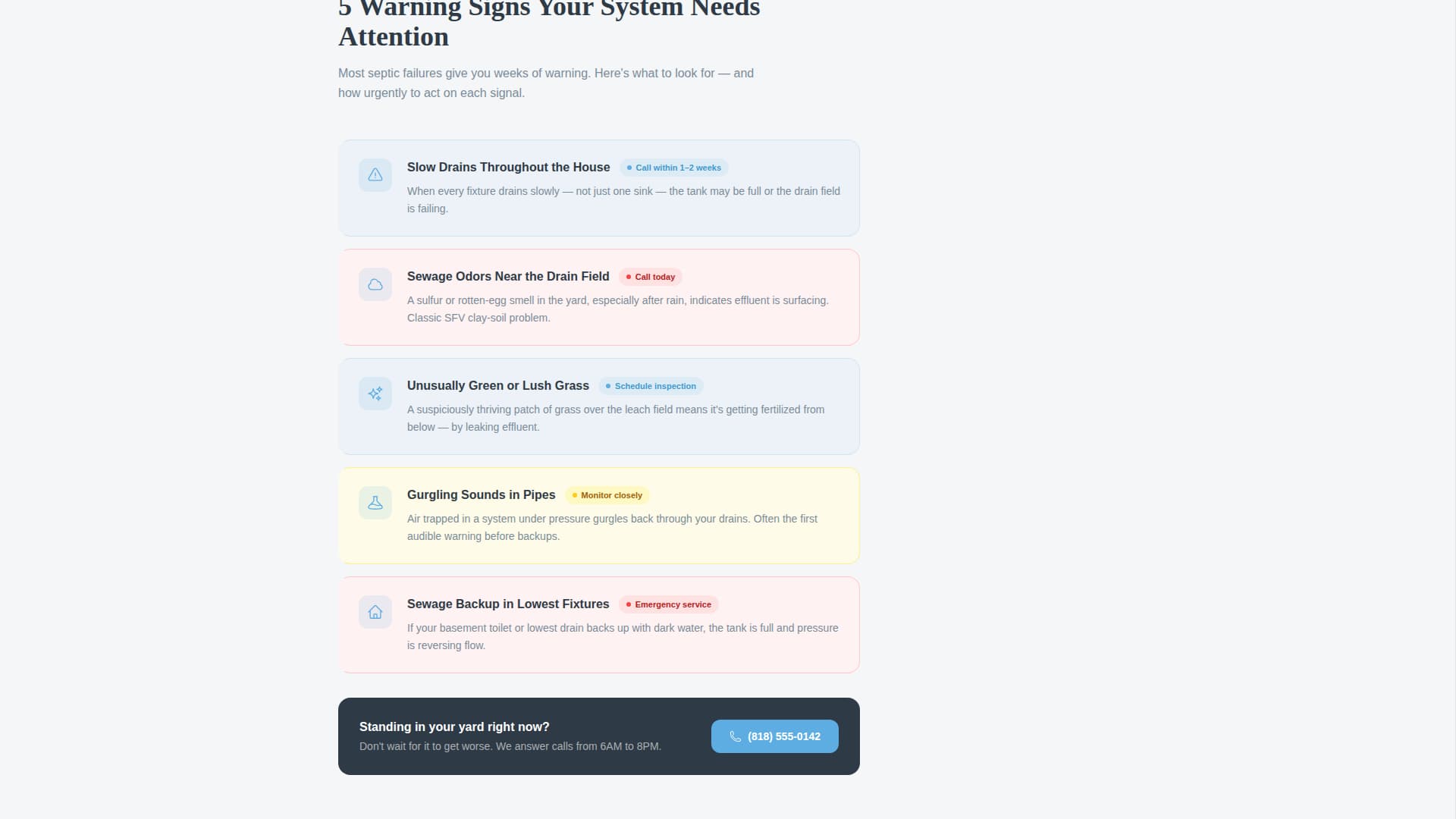 Septic - Trusted Inspection Landing Page Template