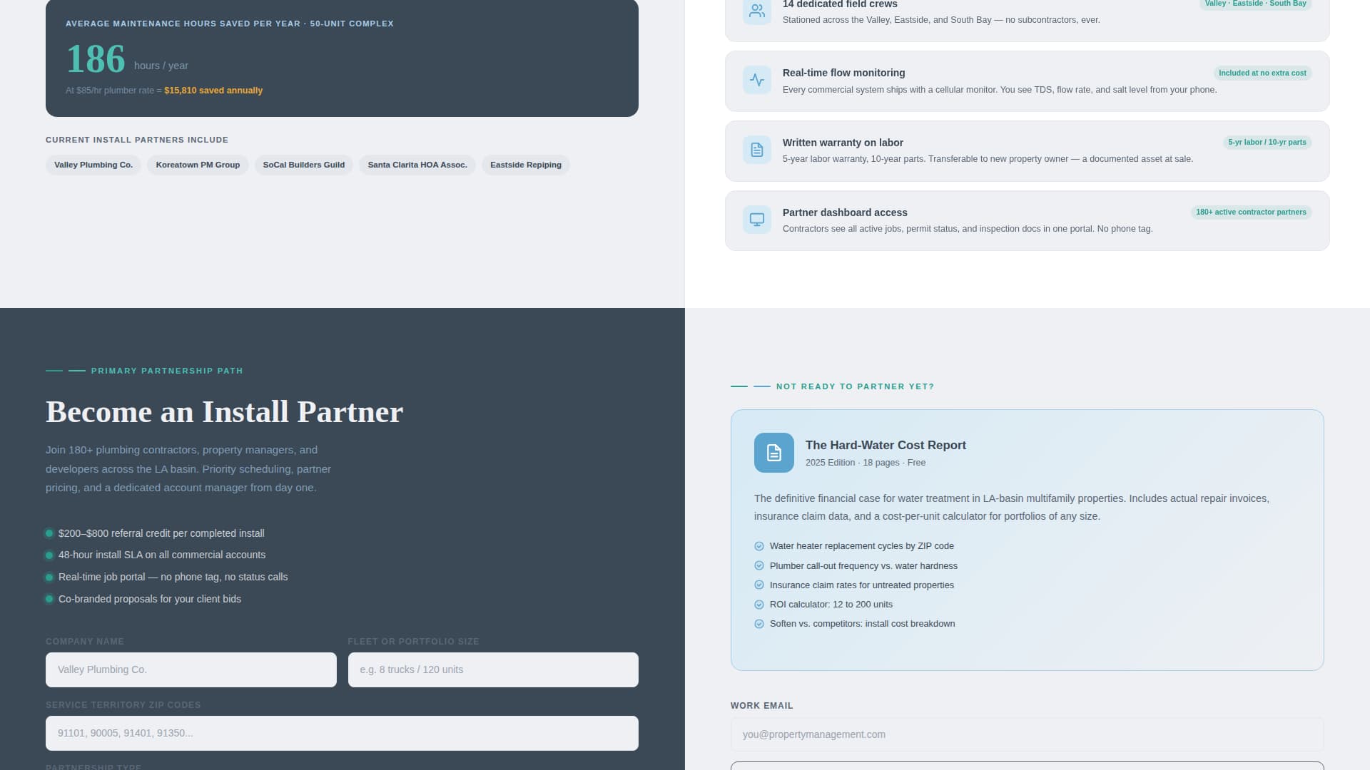 Refresh — Trusted Water Quality Landing Page Template