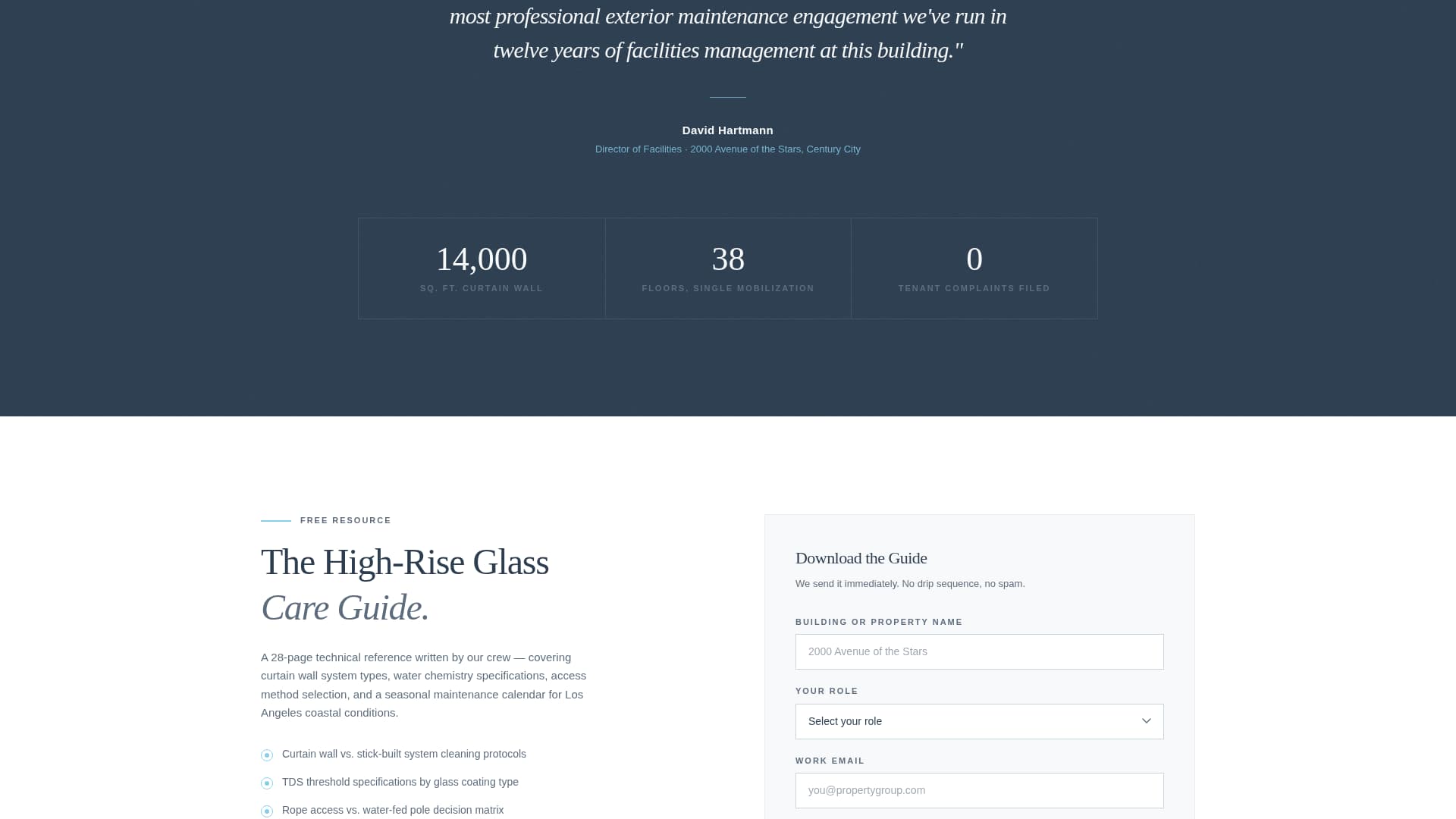 Los Angeles - Modern Landing Page Template