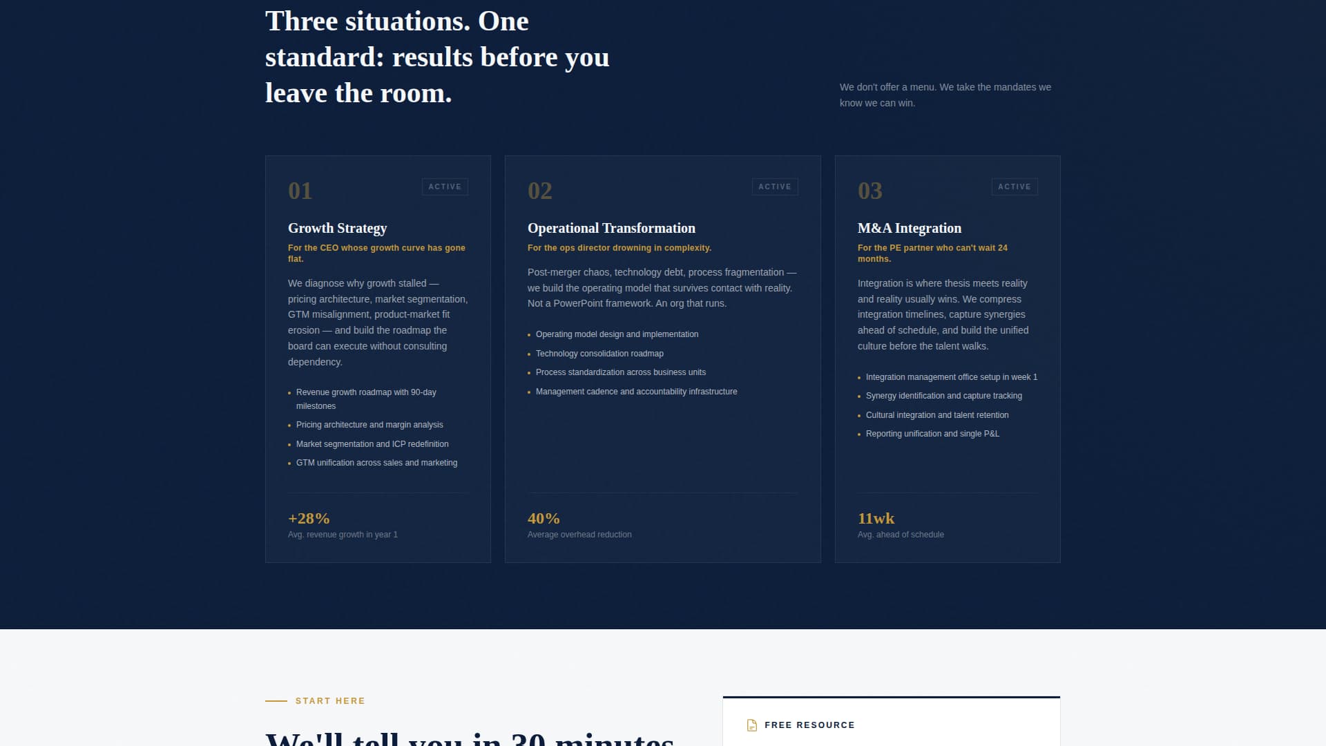 Consulting & Advisory Reviews Website Template