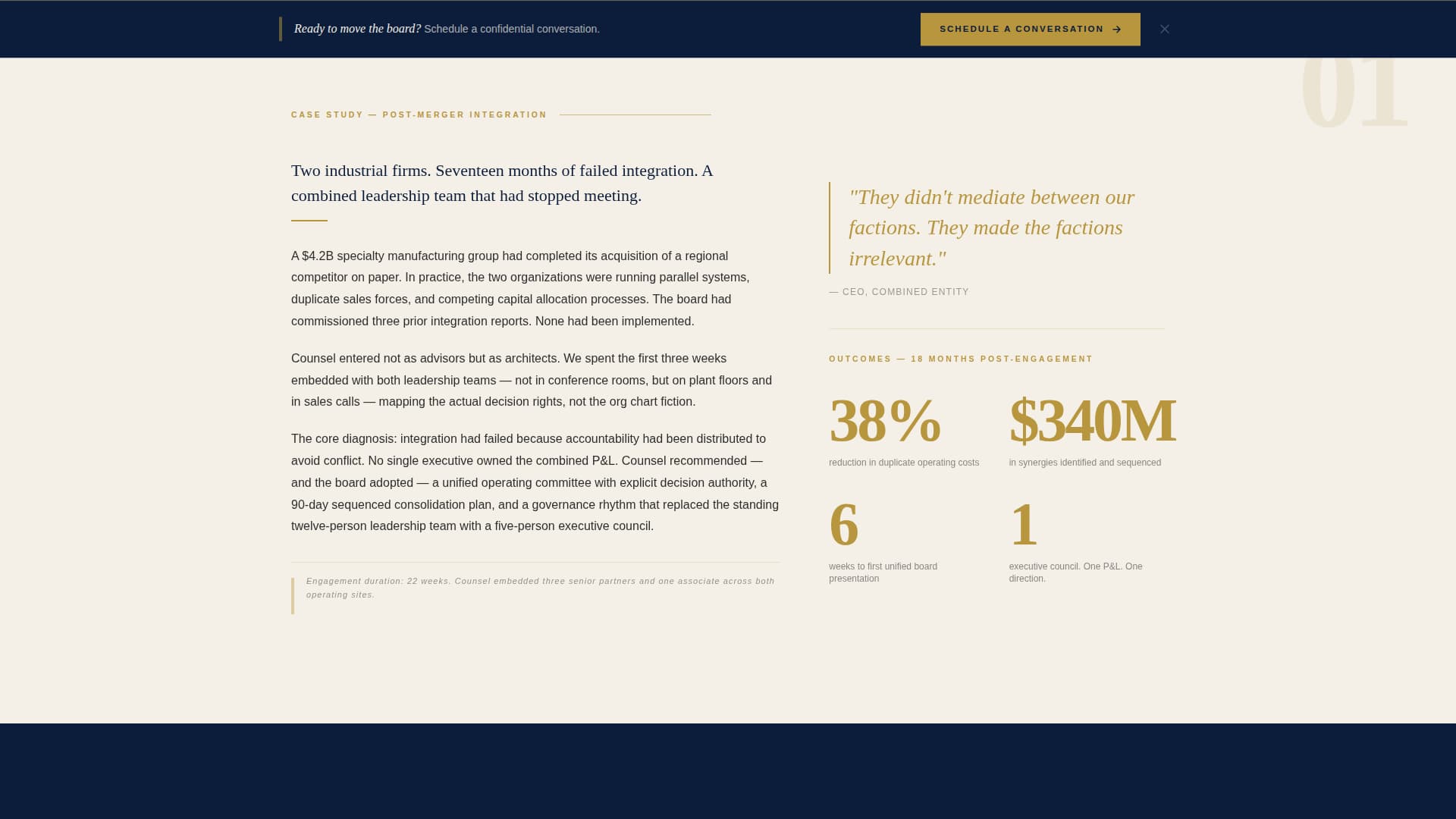 Consulting & Advisory Portfolio Website Template