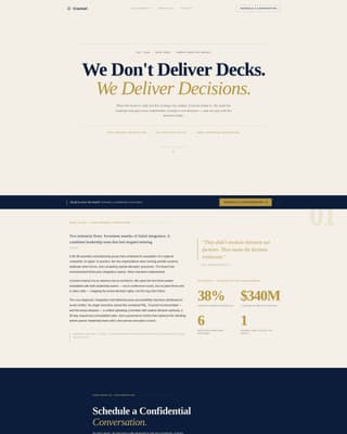 Consulting & Advisory Portfolio Website Template
