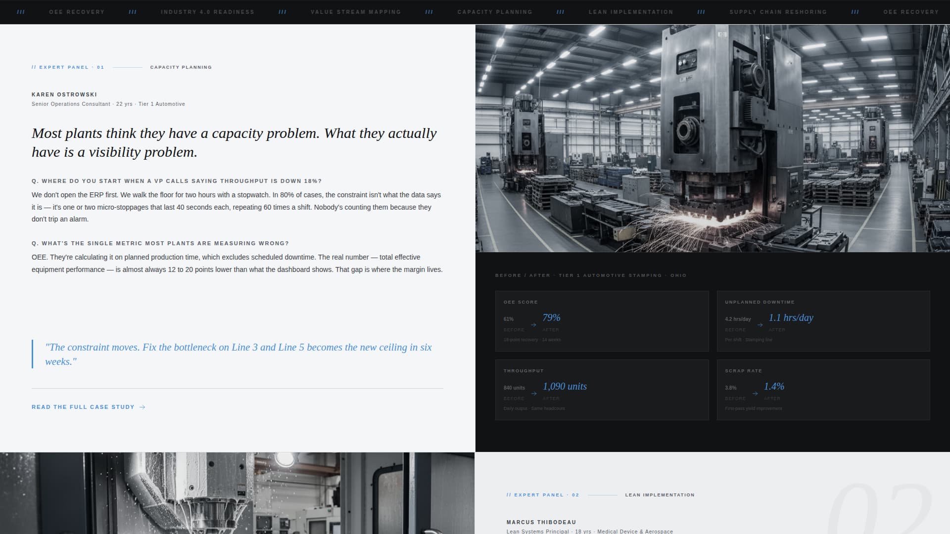 Craft — Precision Metal Fabrication Landing Page Template