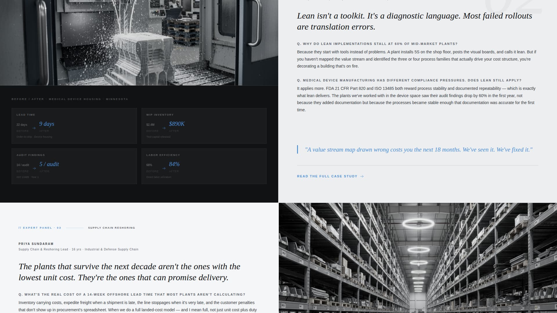 Craft — Precision Metal Fabrication Landing Page Template