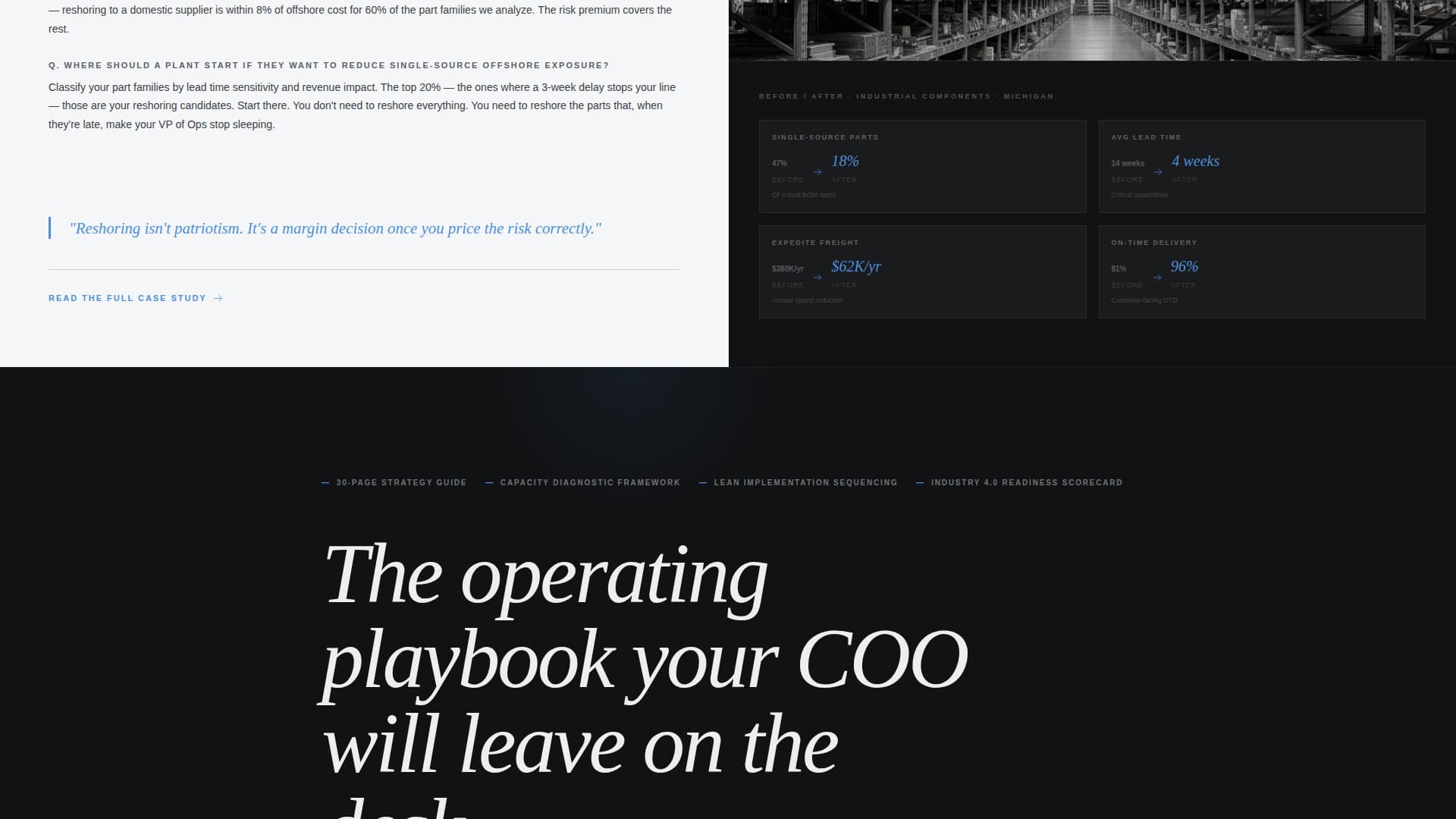 Craft — Precision Metal Fabrication Landing Page Template