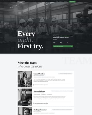 Manufacturing Consulting Booking Website Template