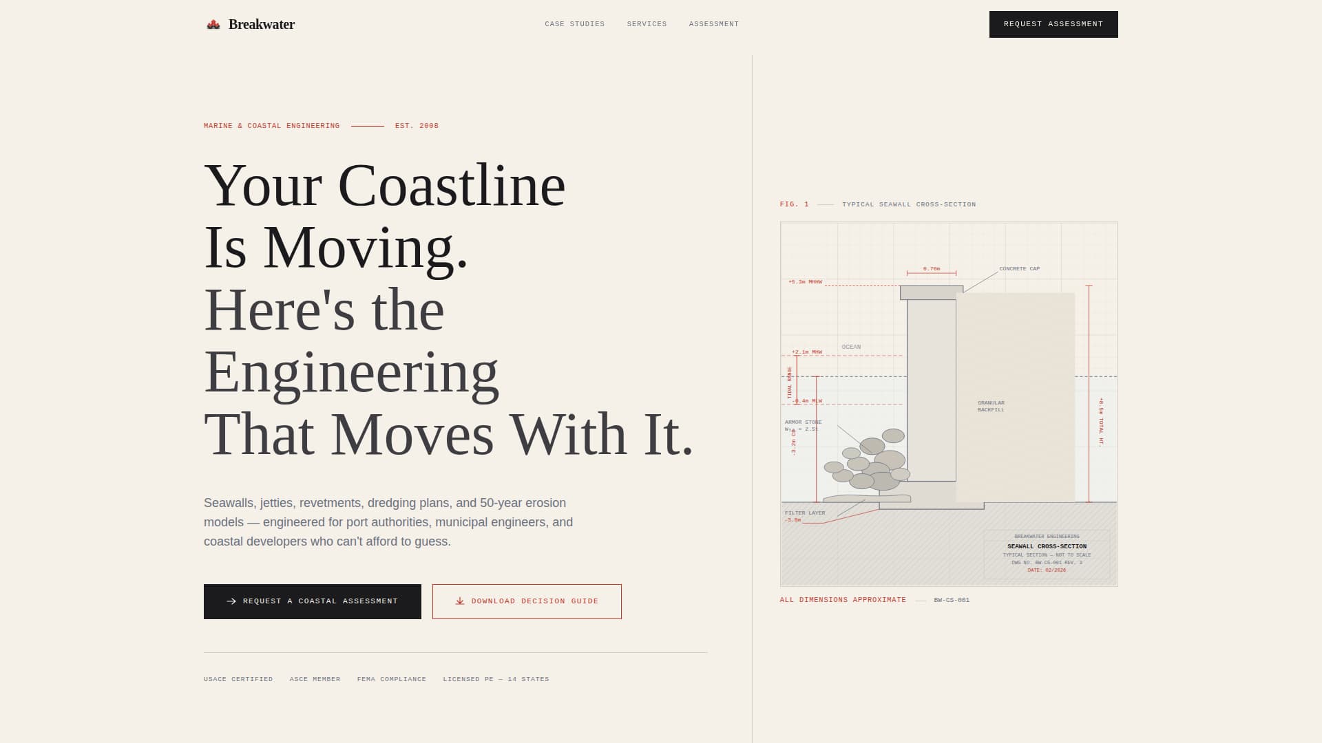 Engineering Consulting Portfolio Website Template
