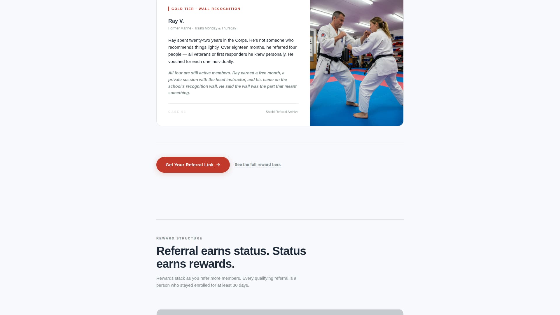 Martial Arts School Marketing Professional Website Template