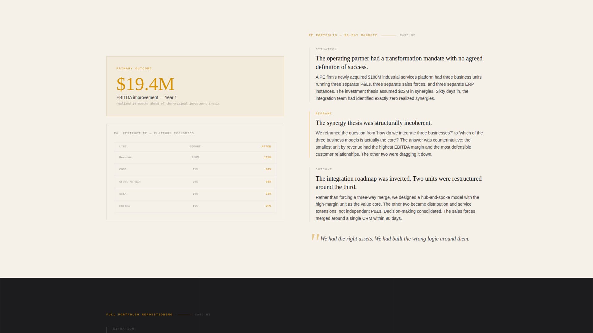 Management Consulting Booking Website Template