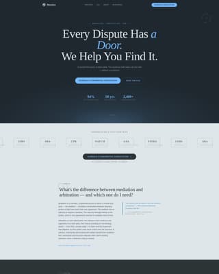 Mediator & Arbitrator FAQ Website Template