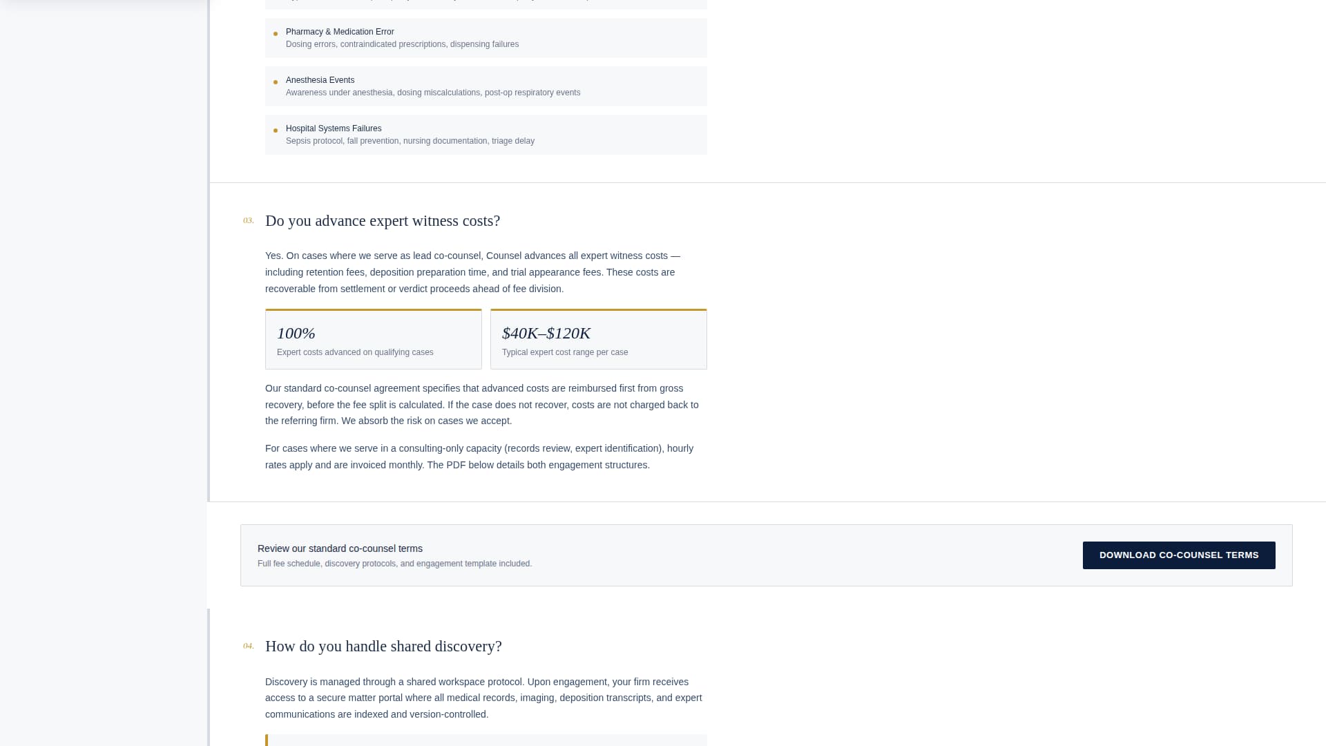 Defense — Expert Legal Malpractice Landing Page Template