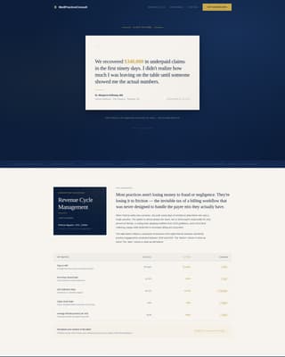Healthcare Consulting Booking Website Template